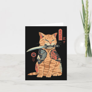 Catana Cat  Schattigee Japans geïnspireerde kat Kaart