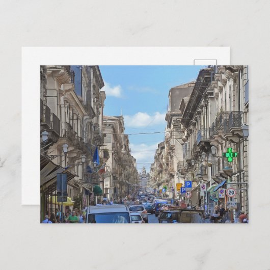 Catania. #12. briefkaart (Voorkant / Achterkant)