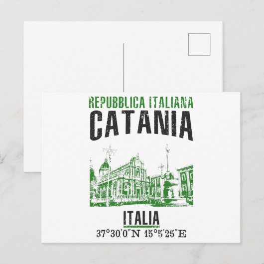 Catania Briefkaart (Voorkant / Achterkant)
