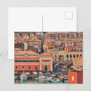 Catania City Marina Sicilië Italië Briefkaart