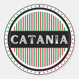 Catania City Pride Embleem – Italiaanse identiteit Ronde Sticker