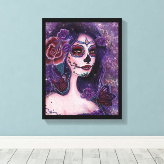 Catania day of the dead by Renee Lavoie  Canvas Afdruk (Insitu (Houten vloer))