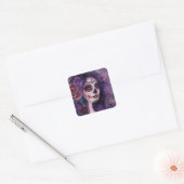 Catania day of the dead by Renee Lavoie   Vierkante Sticker (Envelop)
