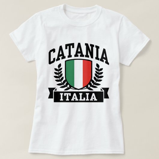 Catania Italia T-shirt (Design voorkant)