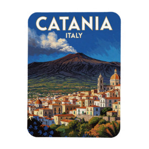 Catania Italië Mount Etna Reis Scene 🌋 Magneet