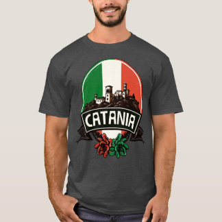 Catania Sicilia Retro Italiaanse regio Design T-shirt