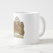 Catanic - middeleeuwse kattencultmeme grote koffiekop (Voorkant rechts)