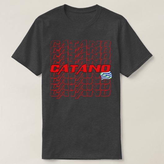 Catano Cascade tekst 3 T-shirt (Design voorkant)