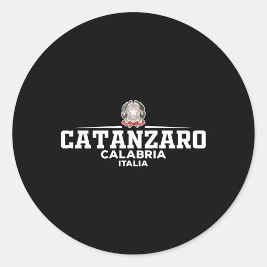 Catanzaro Italië Ronde Sticker (Voorkant)