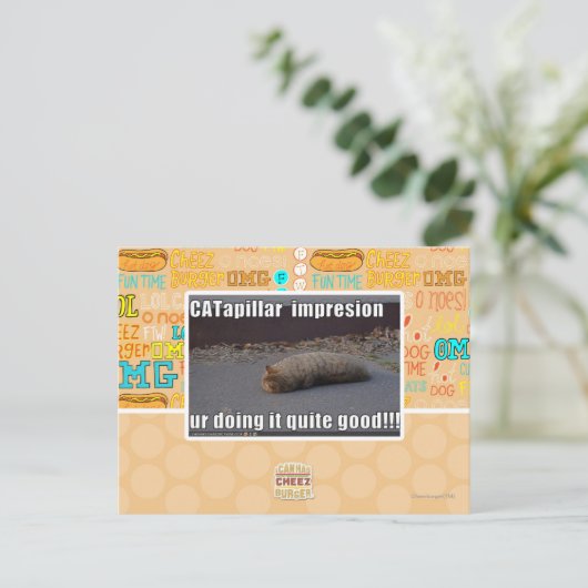 CATapillar Briefkaart (Staand voorkant)