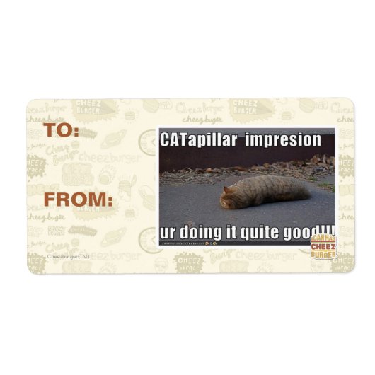 CATapillar Etiket (Voorkant)