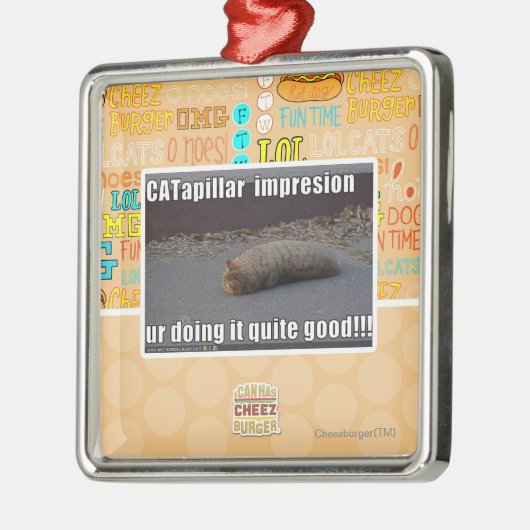 CATapillar Metalen Ornament (Links)