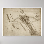Catapult, Leonardo da Vinci, 1490 Poster (Voorkant)