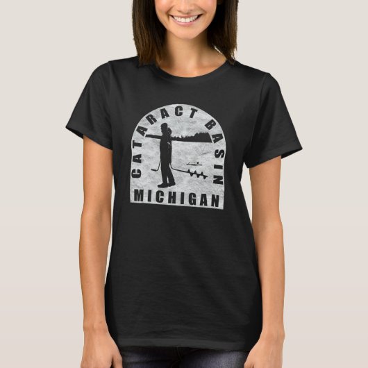 Cataract Basin Ice Vissen Michigan T-shirt (Voorkant)
