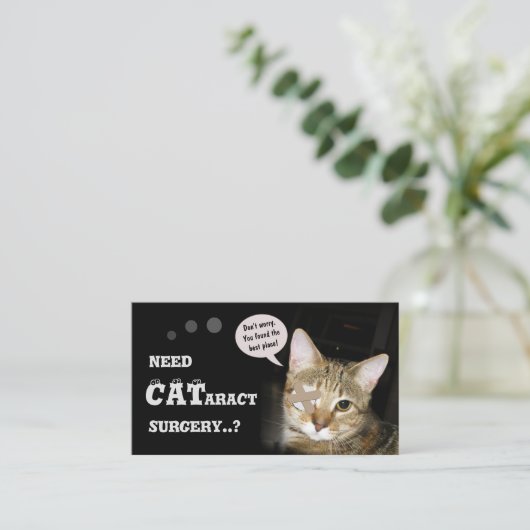 CATaract-chirurgie Visitekaartje (Staand voorkant)