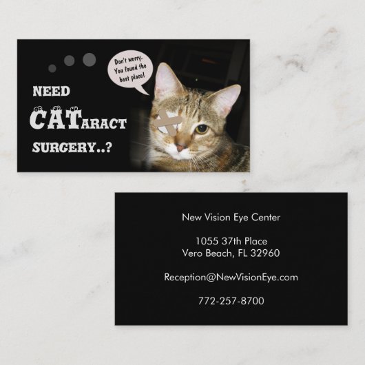 CATaract-chirurgie Visitekaartje (Voorkant / Achterkant)