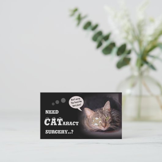 CATaract-chirurgie Visitekaartje (Staand voorkant)