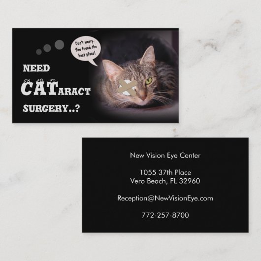 CATaract-chirurgie Visitekaartje (Voorkant / Achterkant)