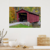 Cataract Covered Bridge over Mill Creek Poster (Keuken)
