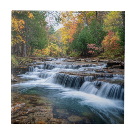 Cataract Falls in de VS Tegeltje (Voorkant)