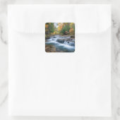 Cataract Falls in de VS Vierkante Sticker (Tas)