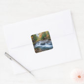 Cataract Falls in de VS Vierkante Sticker (Envelop)