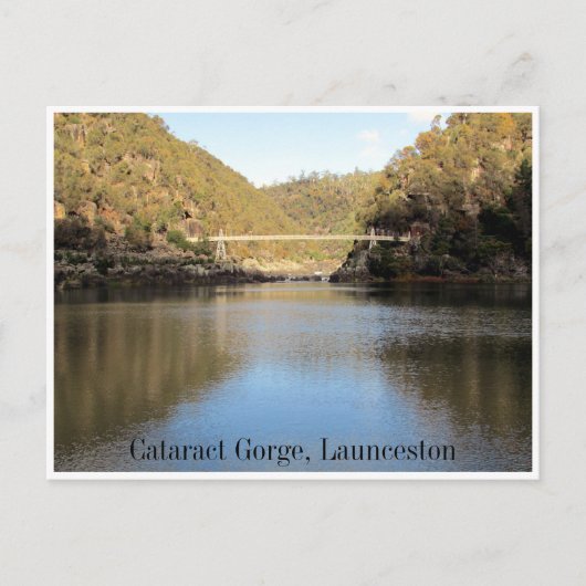 cataract gorge-brug briefkaart (Voorkant)