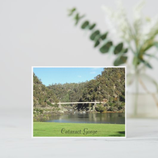 cataract gorge-brug briefkaart (Staand voorkant)