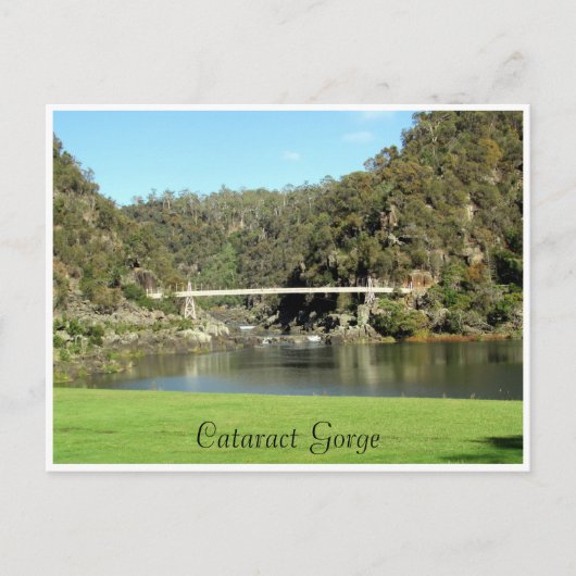 cataract gorge-brug briefkaart (Voorkant)