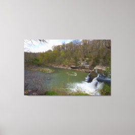 Cataract Herfsten, Bovenste Herfsten, Indiana Canvas Afdruk