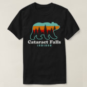 Cataract Herfsten Indiana Beer Retro  Sunset T T-shirt (Design voorkant)