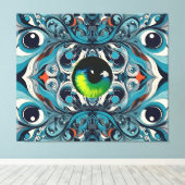 Cataract tegenaanval - Ken Gage Art Canvas Afdruk (Insitu (Houten vloer))