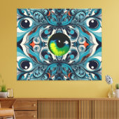Cataract tegenaanval - Ken Gage Art Canvas Afdruk (Insitu (Woonkamer))