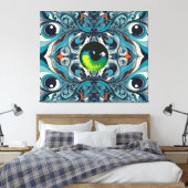 Cataract tegenaanval - Ken Gage Art Canvas Afdruk (Insitu (Slaapkamer))