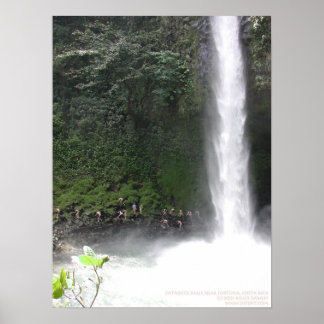 Catarata-Herfsten nabij Fortuna, Costa Rica Poster