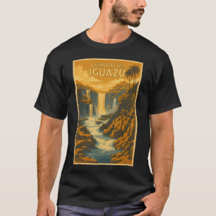 Cataratas del Iguazu Argentinië Vintage Poster Toe T-shirt
