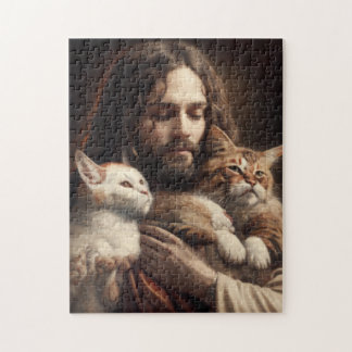 #CATARMY Officiële "Jezus houdt van katten" PuzzlY Legpuzzel