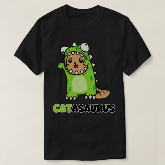 Catasaurus Cat Dino Costume Dinosaur T-shirt (Design voorkant)