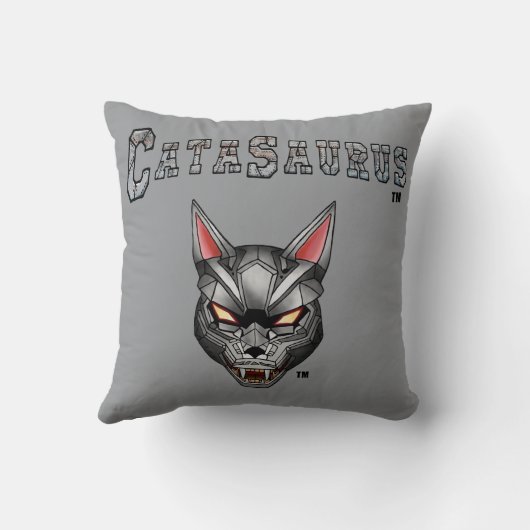 Catasaurus Worpkussen Kussen (Achterkant)