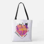 Catastic Love Canvas tas voor kattenliefhebbers (Achterkant)