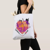 Catastic Love Canvas tas voor kattenliefhebbers (Dichtbij)