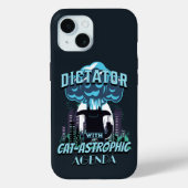 Catastrofaal grappig kattenontwerp Case-Mate iPhone case (Achterkant)