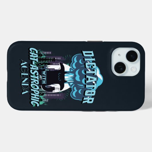 Catastrofaal grappig kattenontwerp Case-Mate iPhone case (Achterkant (horizontaal))