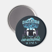 Catastrofaal grappig kattenontwerp magneet (Voorkant / Achterkant)