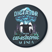 Catastrofaal grappig kattenontwerp magneet (Voorkant)