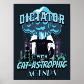 Catastrofaal grappig kattenontwerp poster (Voorkant)