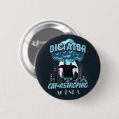 Catastrofaal grappig kattenontwerp ronde button 5,7 cm (Voorkant /achterkant)