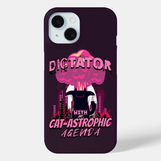 Catastrofale grappige boze kat citaat Case-Mate iPhone case (Achterkant)