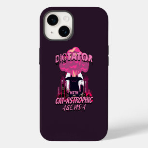 Catastrofale grappige boze kat citaat iPhone 14 hoesje