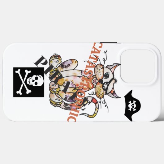 Catastrofale Pirate CAT Case-Mate iPhone Case (Achterkant (horizontaal))